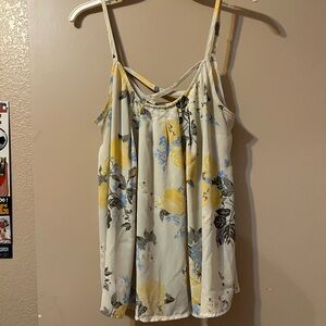Torrid Yellow and Blue Floral Camisole